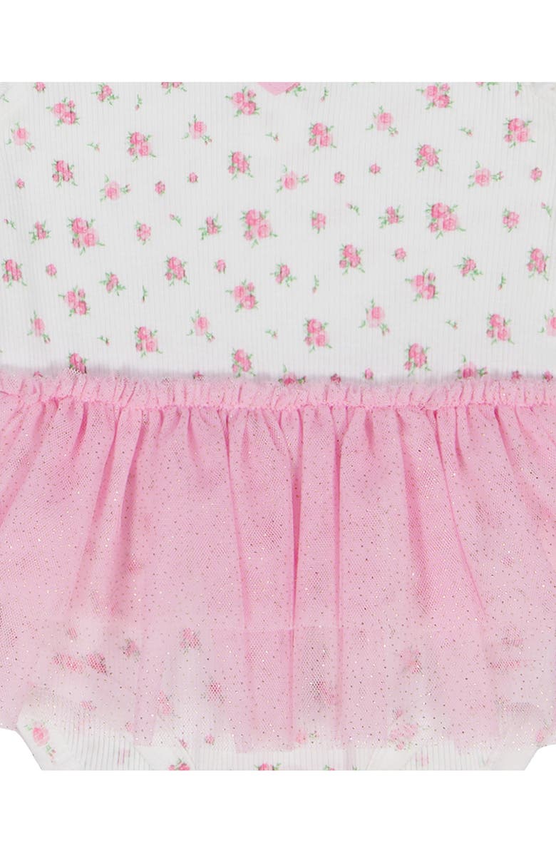 Juicy Couture Tulle Skirted Bodysuit & Headband Set, Alternate, color, Pink Multi