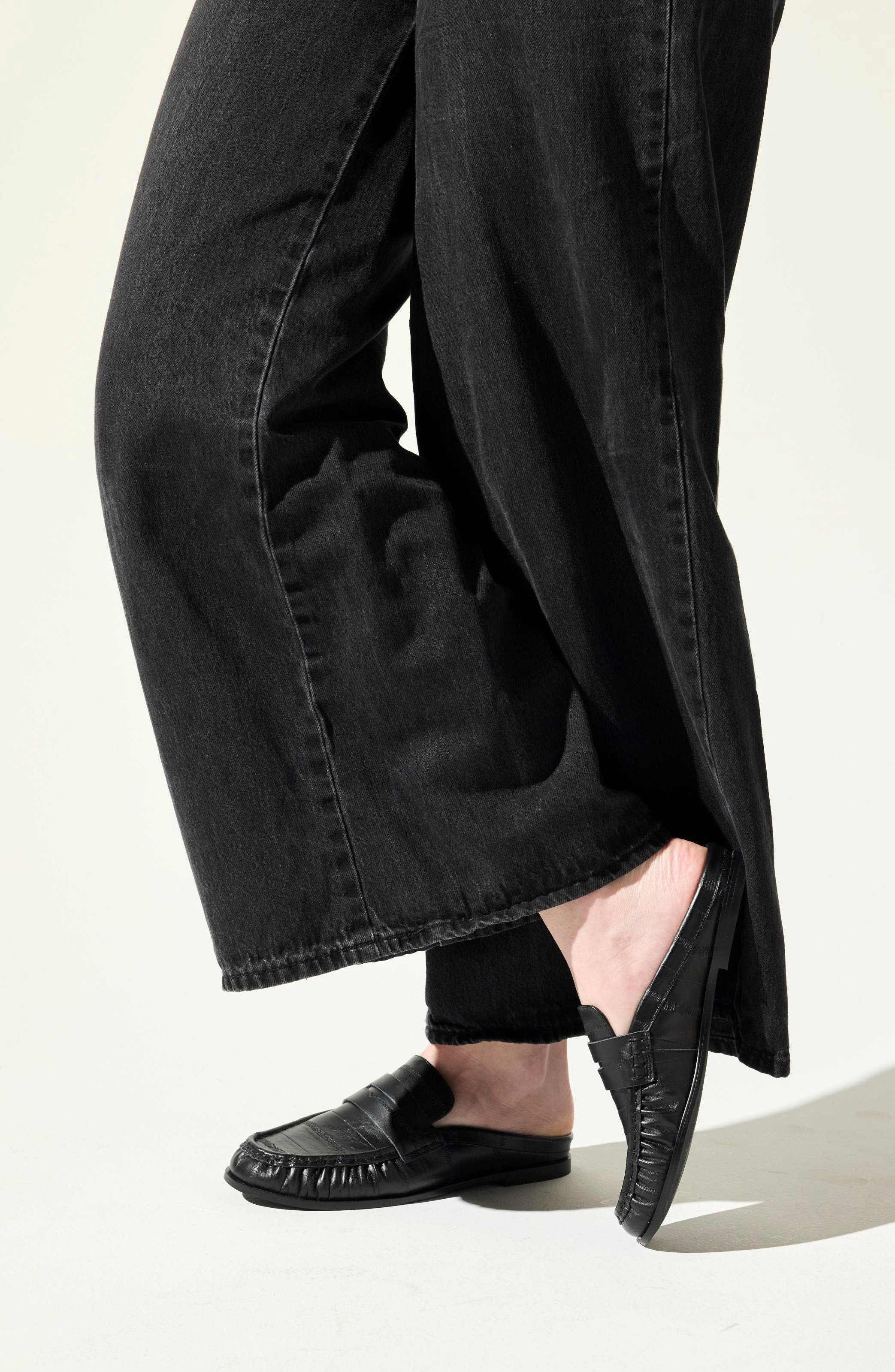 Camden Loafer Mule, Alternate, color, BLACK