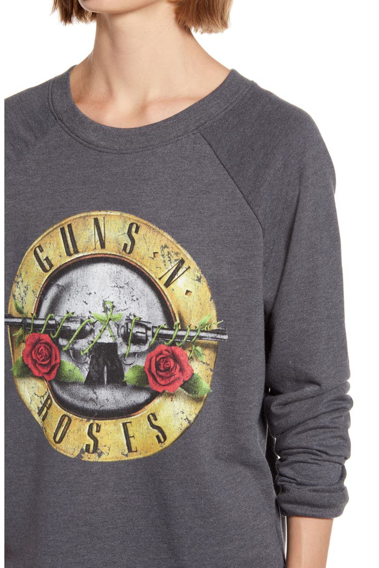 Band Graphic Sweatshirt, Alternate, color, GREY- ROSES