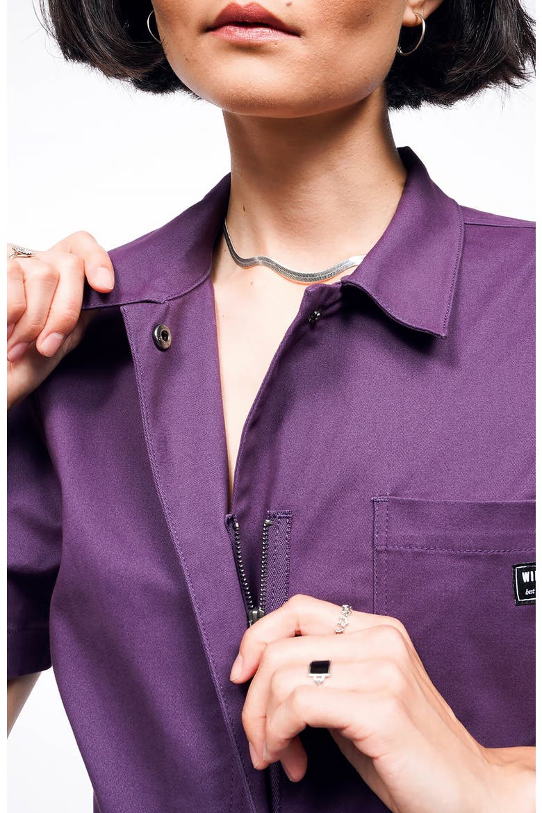 The Essential High Waisted Coverall, Alternate, color, PLUM