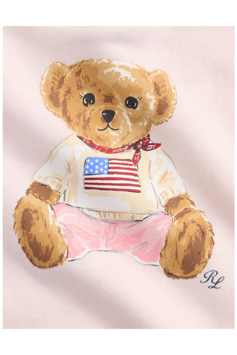 Kids' Polo Bear Cotton Blend Sweatshirt & Jogger Set, Alternate, color, DELICATE PINK