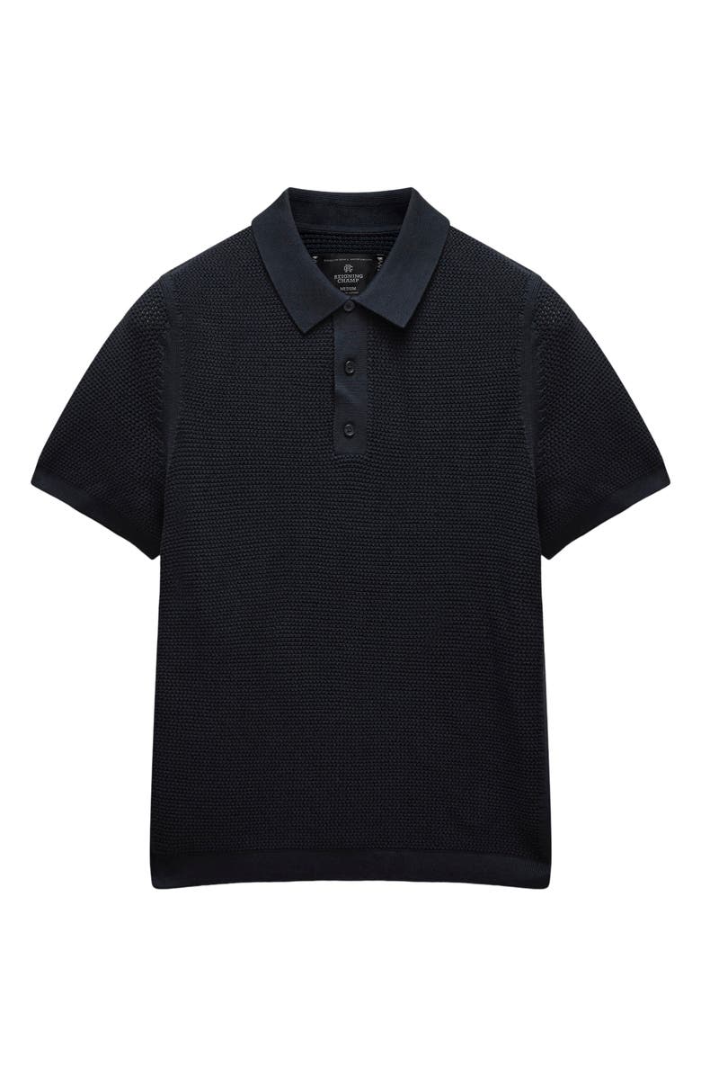 Reigning Champ Supima Mesh Cruise Polo, Alternate, color, Navy
