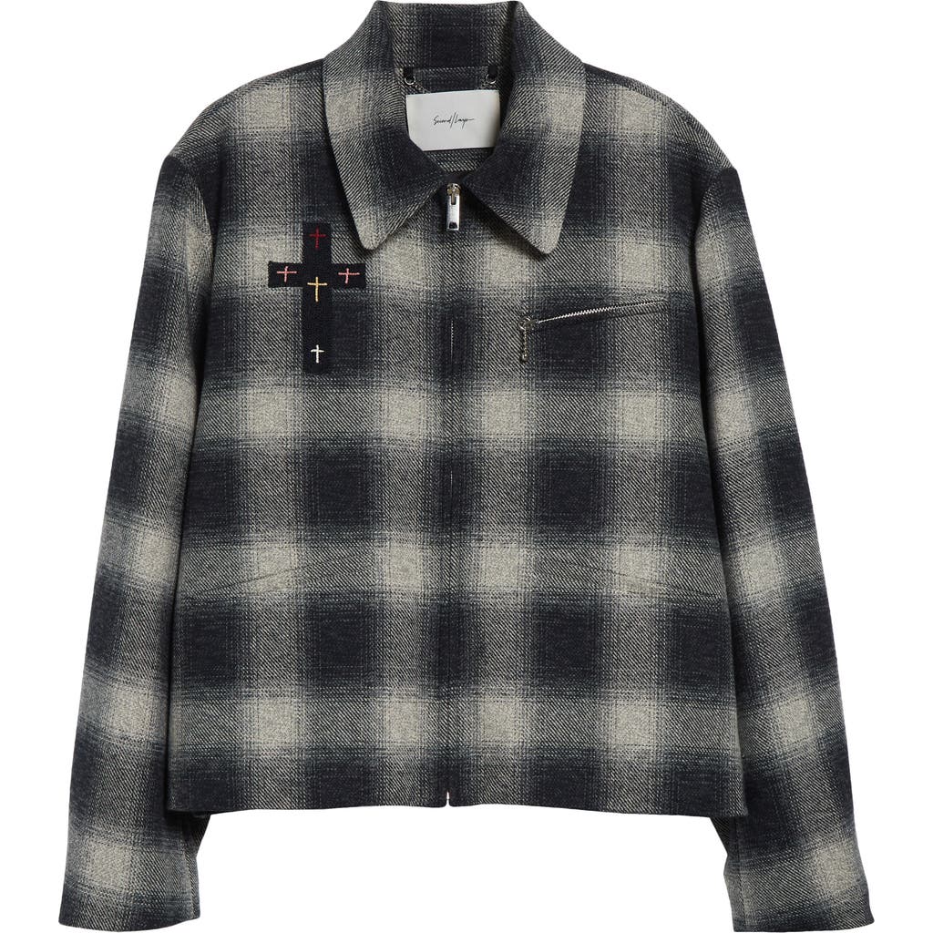 Second / Layer Second Layer Oracle Plaid Virgin Wool Jacket In Tartan 3064