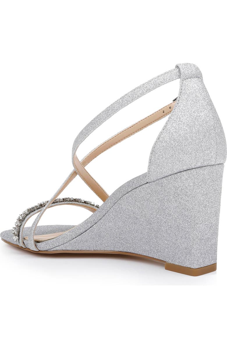 Jewel Badgley Mischka Adelynn Wedge Sandal, Alternate, color,