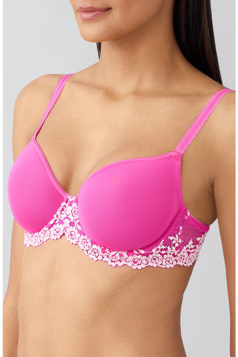 Embrace Lace® T-Shirt Bra, Alternate, color, WILD AZALEA/ CRADLE PINK