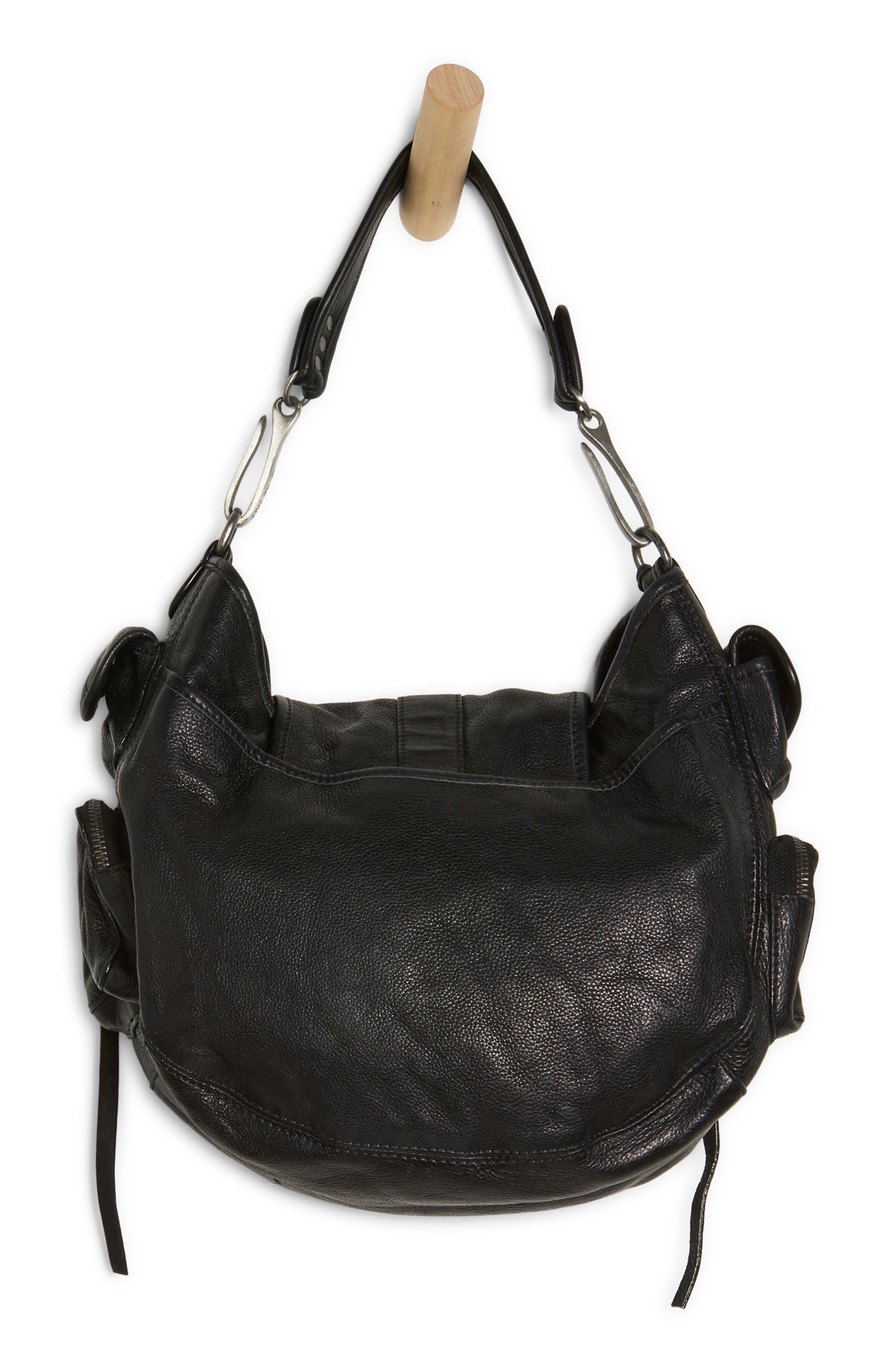 Asher Leather Tote, Alternate, color, BLACK