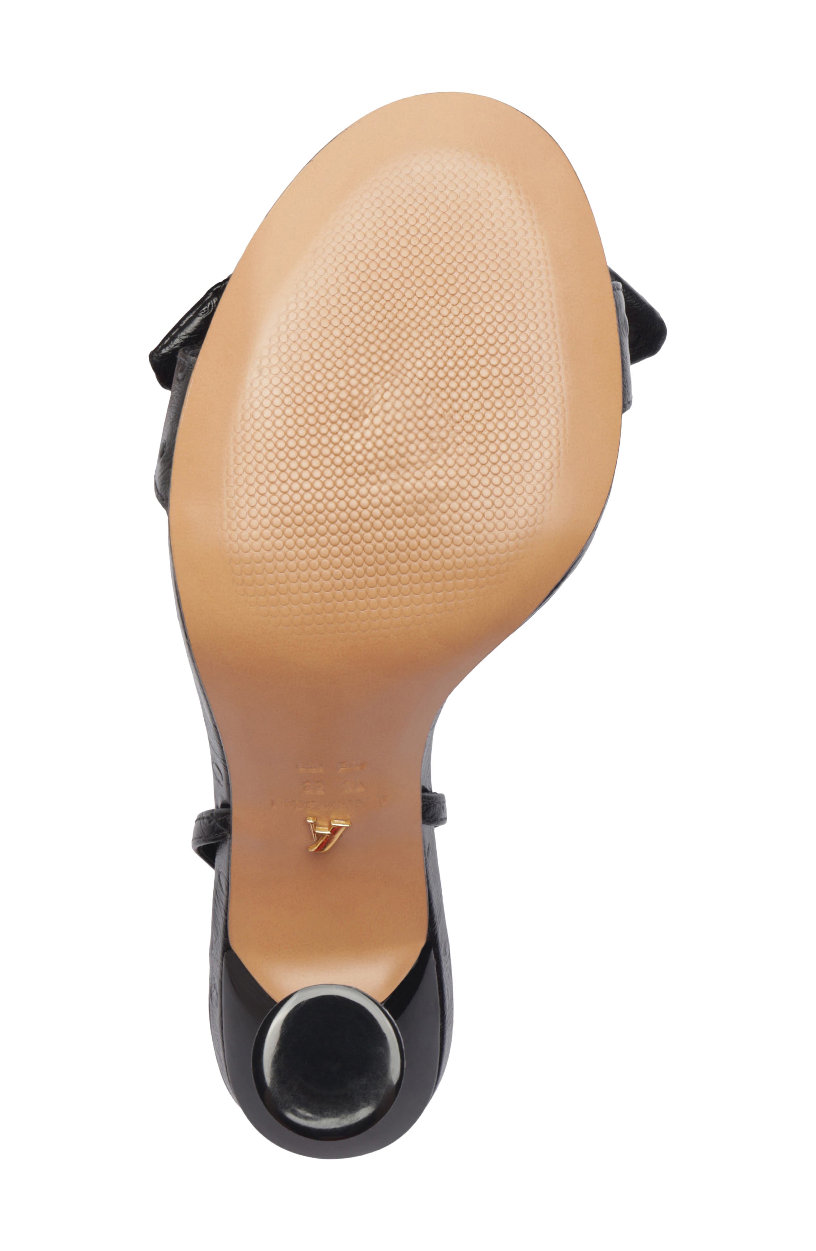 Arezzo Addie Ankle Strap Sandal, Alternate, color, Black