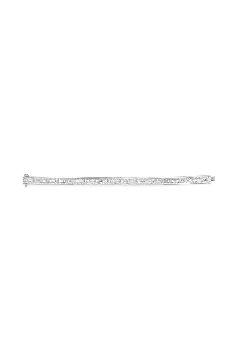 Haus of Brilliance 14K White Gold 7 7/8 Cttw Princess and Baguette Diamond Eternity Tennis Bracelet, Alternate, color, White