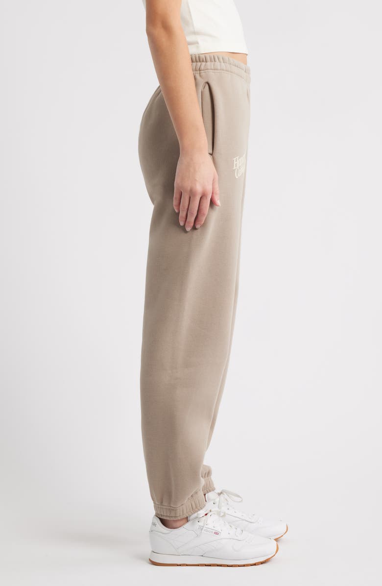 HAPPY CAMP3R Puff Series Core Logo Cotton Blend Joggers, Alternate, color, Taupe