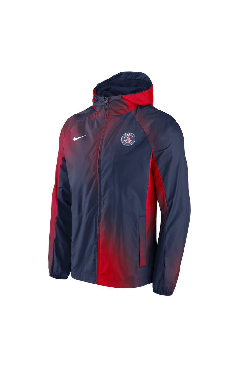 Nike Men's Nike Navy Paris Saint-Germain AWF Raglan Full-Zip Hoodie Jacket, Alternate, color, 