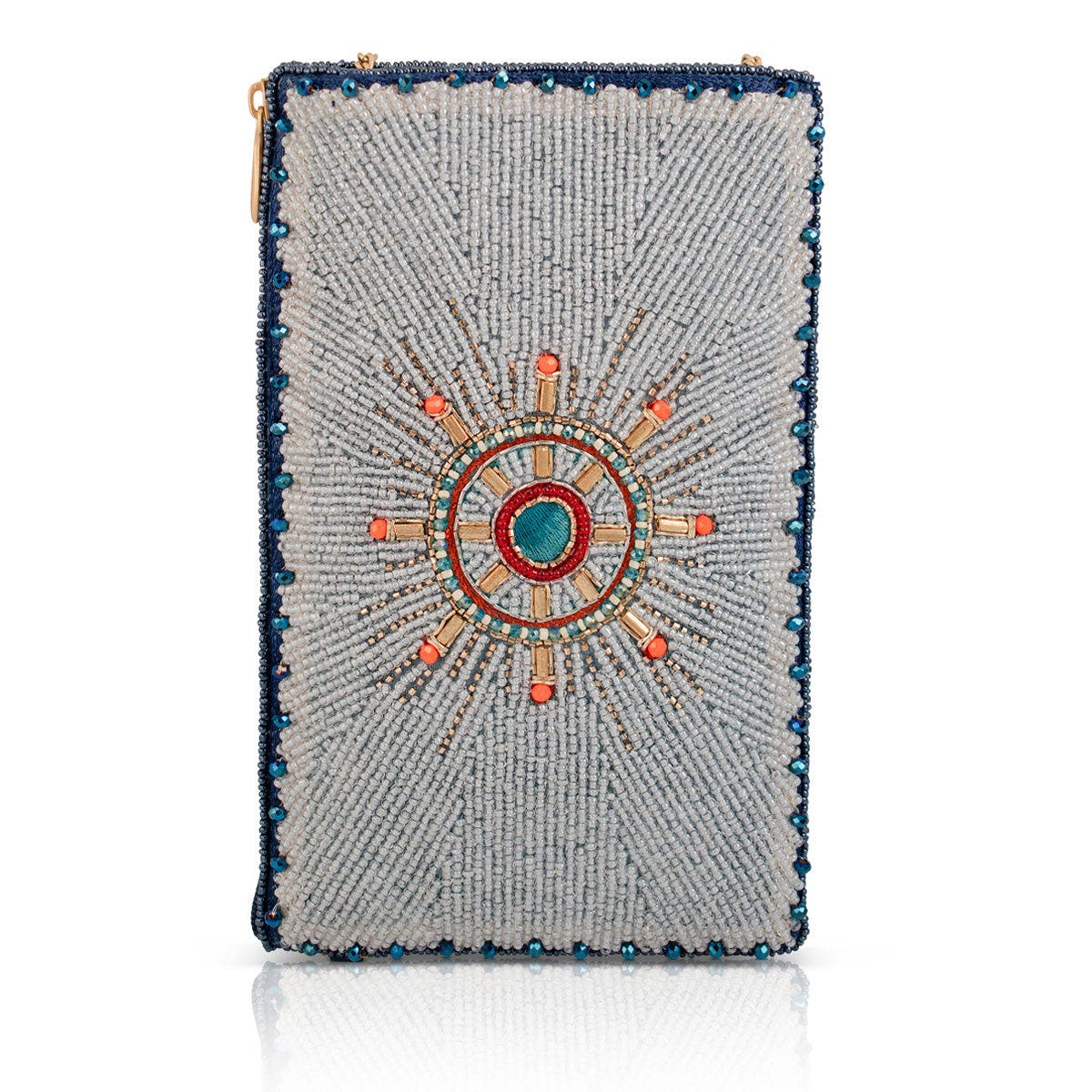 Mary Frances Accessories Keep It Steady Crossbody Phone Bag, Alternate, color, Blue