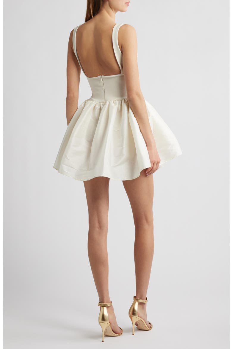 Elsa Flare Minidress, Alternate, color, CREAM