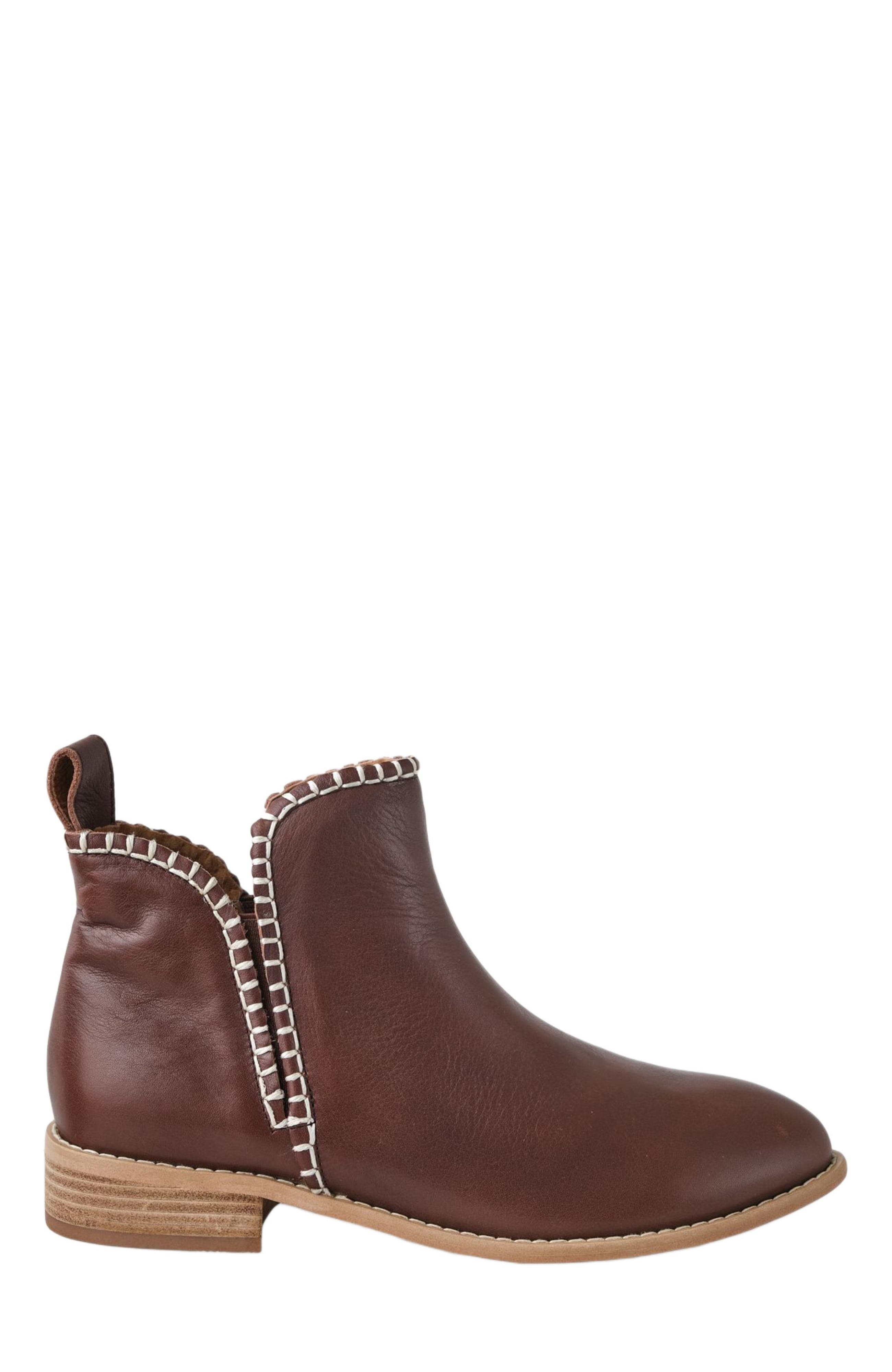 Walnut Melbourne Douglas Stitch Leather Boot, Alternate, color, 