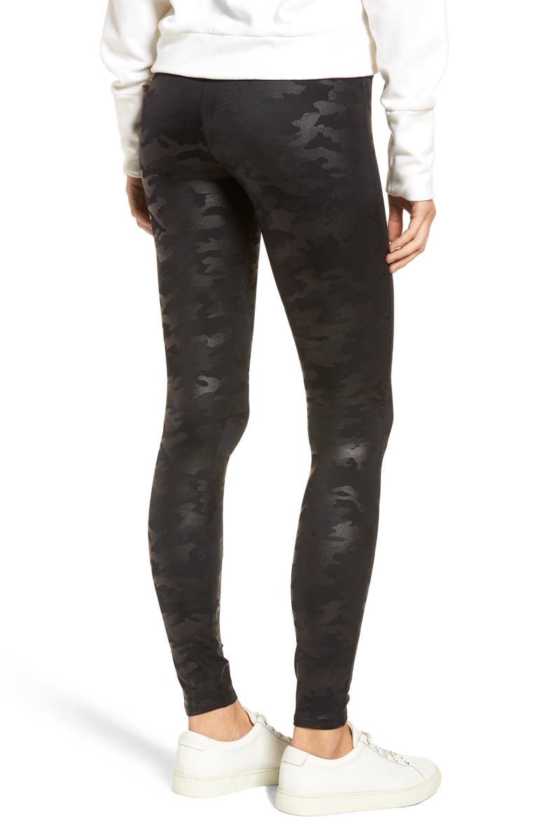 SPANX<sup>®</sup> Faux Leather Camo Leggings, Alternate, color,