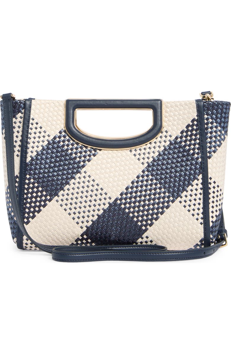 Kate Spade New York woven convertible clutch bag, Alternate, color, Blazer Blue