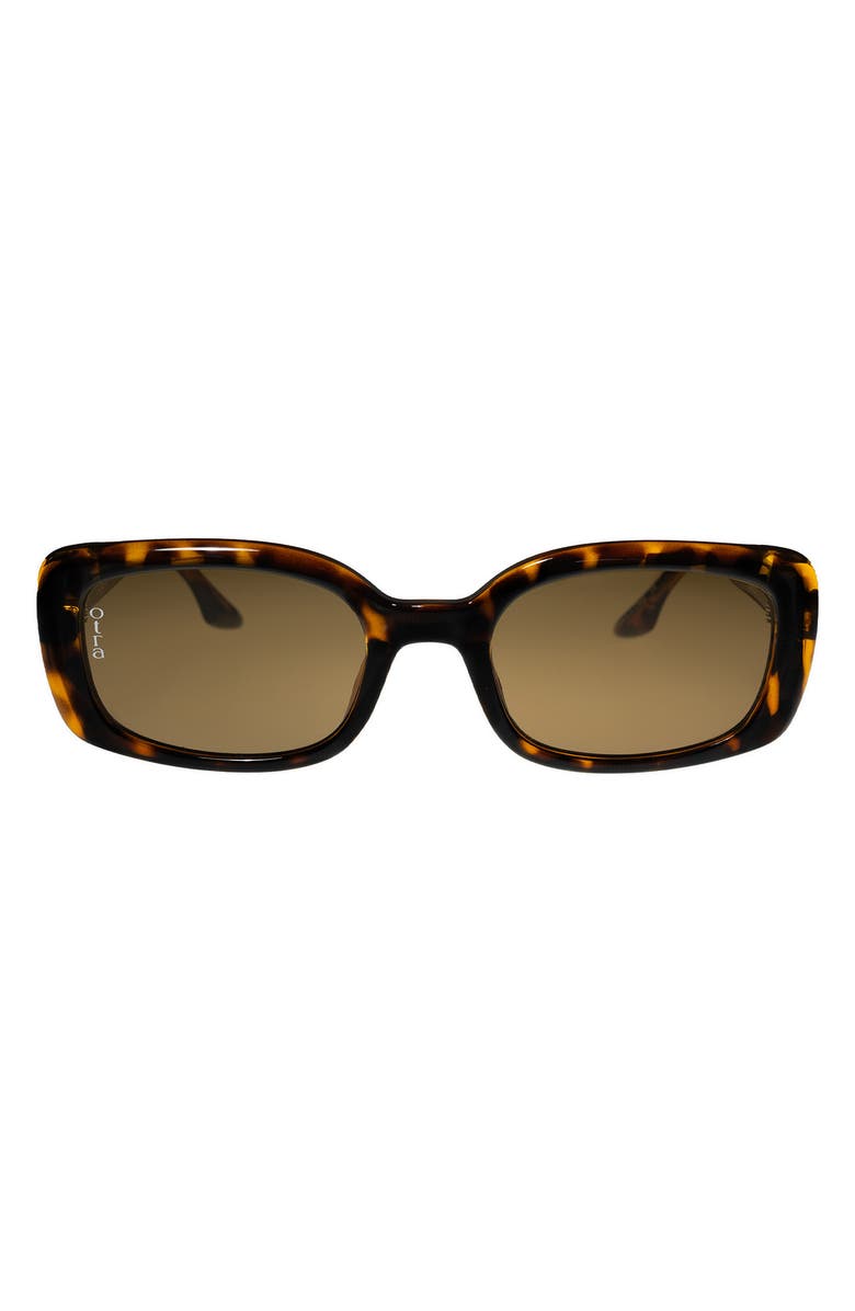 OTRA Daisy Square Sunglasses, Main, color, Tort/ Brown