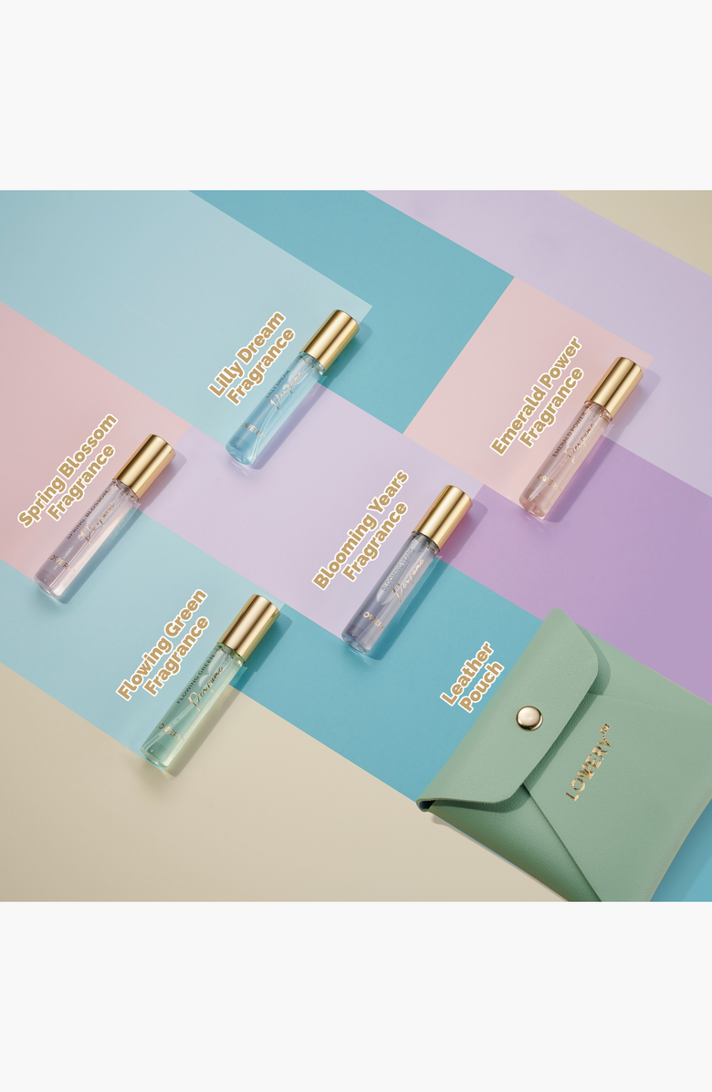 Lovery Mini Perfumes 5-Piece Travel Gift Set with Pouch, Alternate, color, Light Green