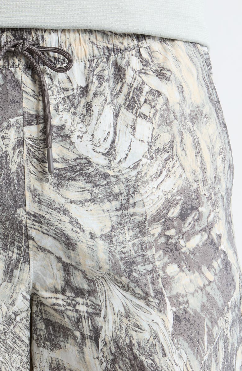 Zella 7-Inch Outdoor Nylon Training Shorts, Alternate, color, Grey Granite Abstract