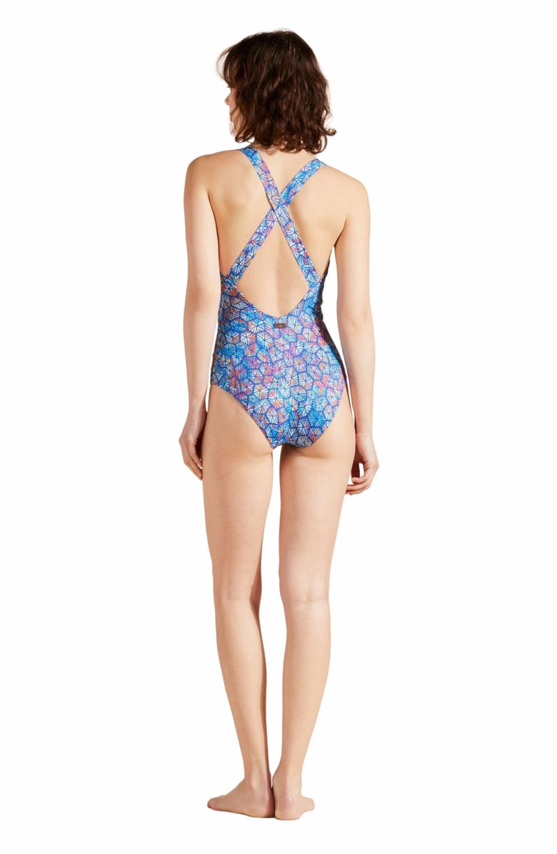 Vilebrequin Women's Carapaces Crossed Back Straps One-Piece Swimsuit, Alternate, color,