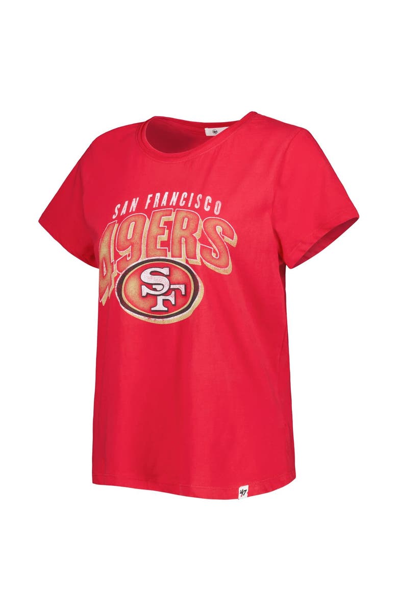'47 Women's '47 Scarlet San Francisco 49ers Treasure Frankie T-Shirt, Alternate, color, 