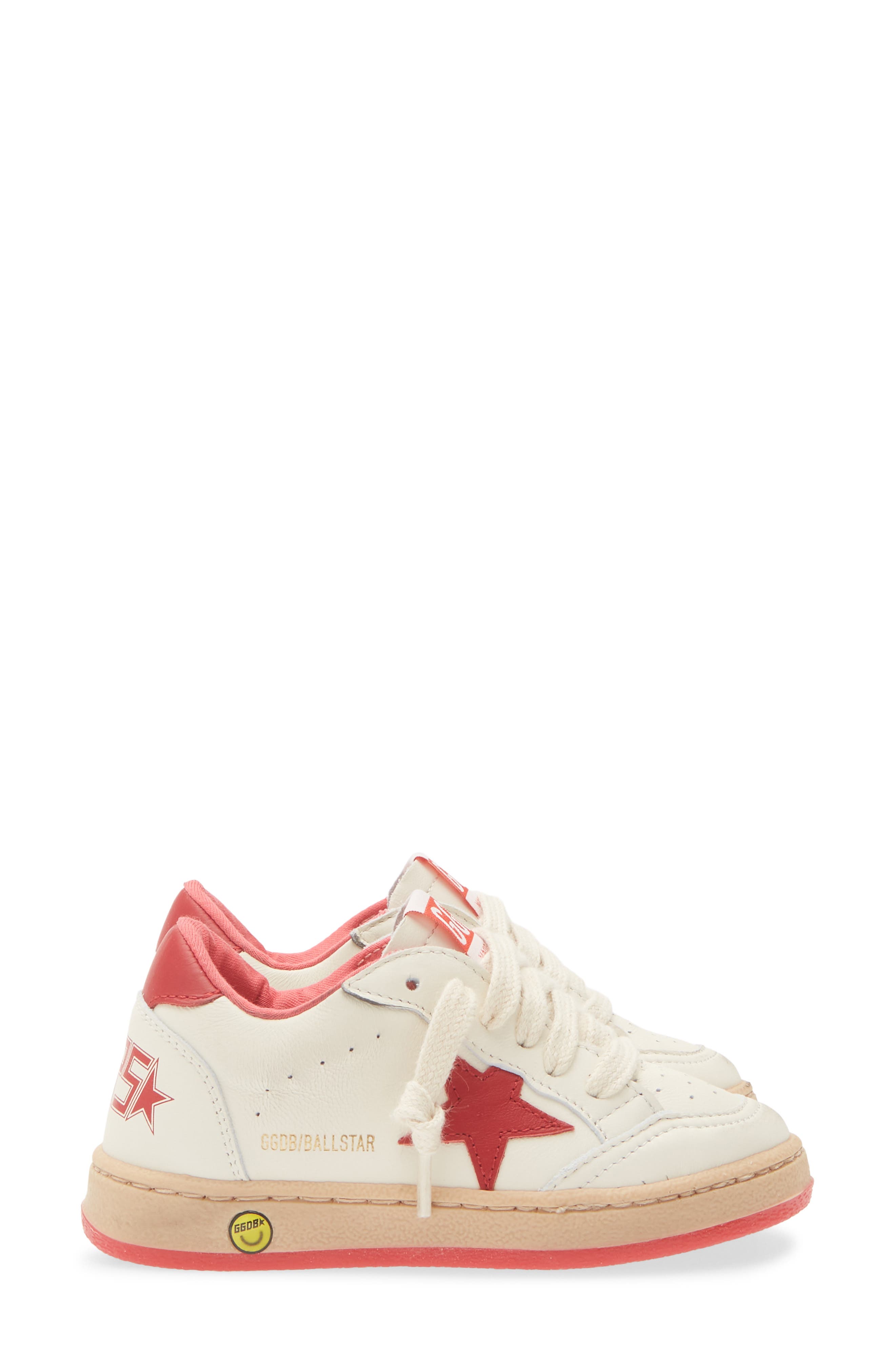 Kids' Ball Star Sneaker, Alternate, color, WHITE/ RED