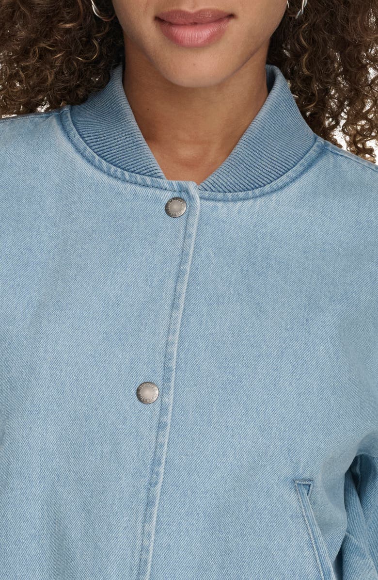 Levi's<sup>®</sup> Denim Crop Bomber Jacket, Alternate, color,