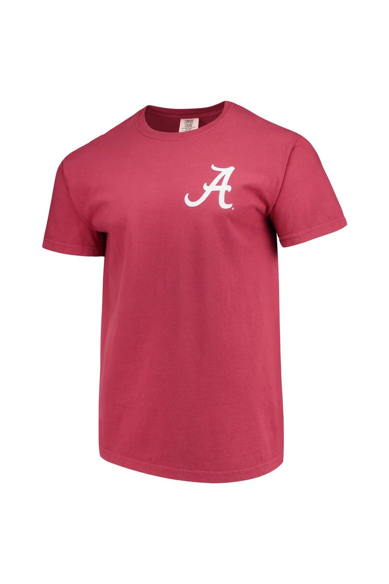 Men's Crimson Alabama Crimson Tide Baseball Flag Comfort Colors T-Shirt, Alternate, color, Crimson