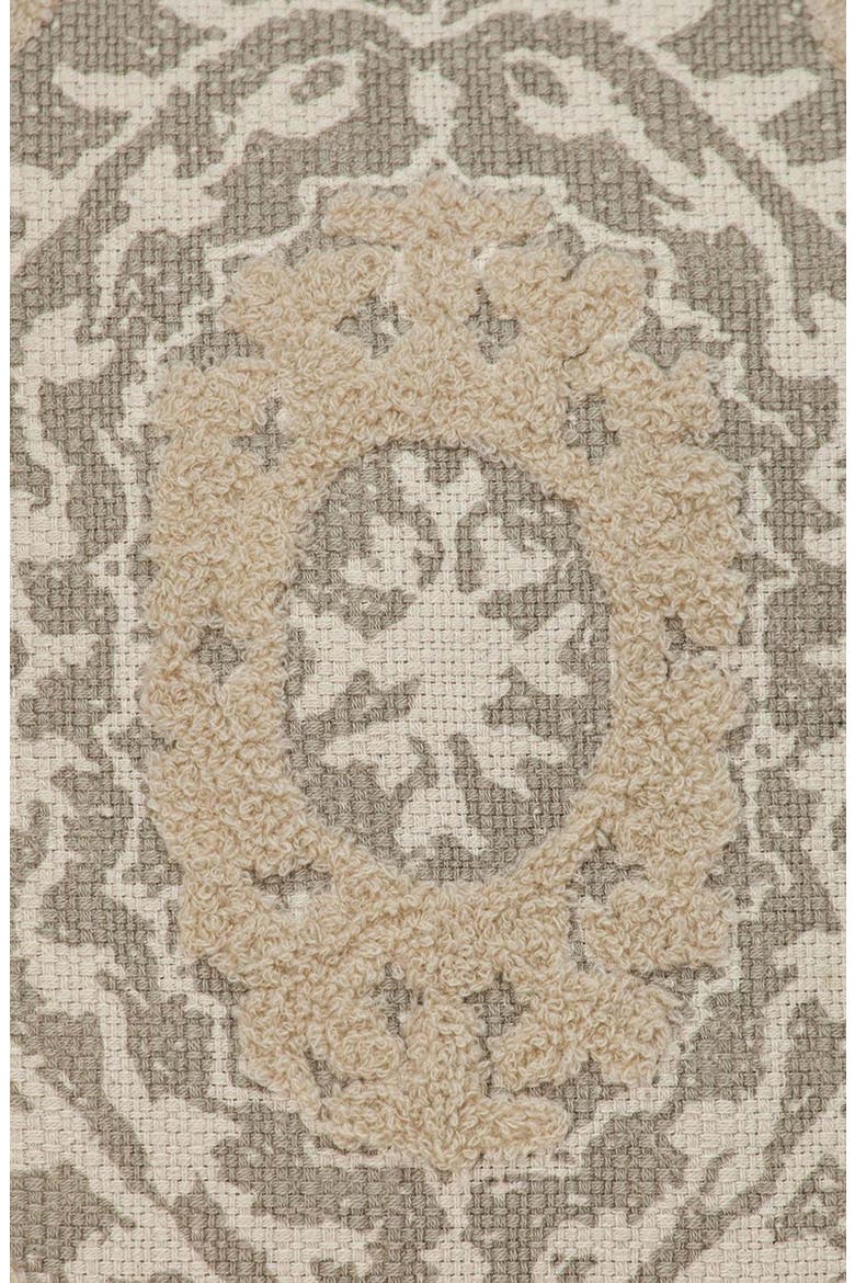 Abu Cotton Throw Pillow, Alternate, color, BEIGE