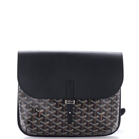 Coursier Messenger Bag Coated Canvas and Leather
