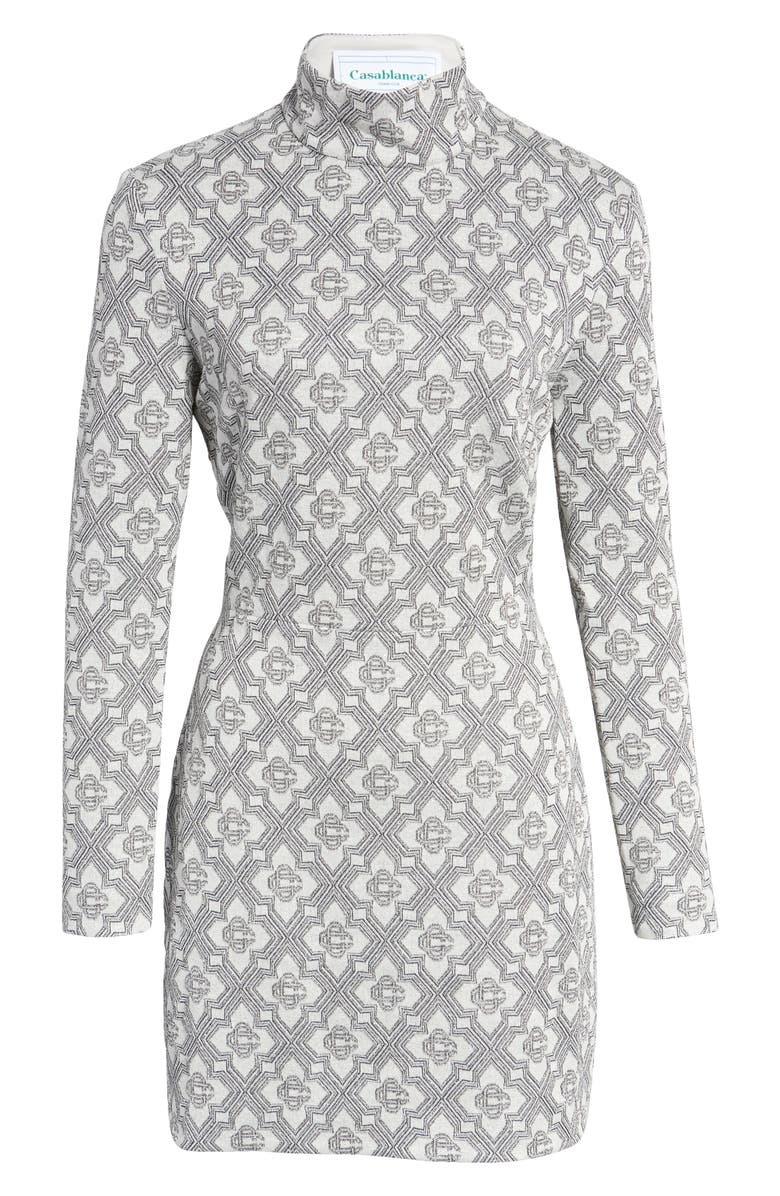 Casablanca Long Sleeve Open Back Minidress, Alternate, color, 