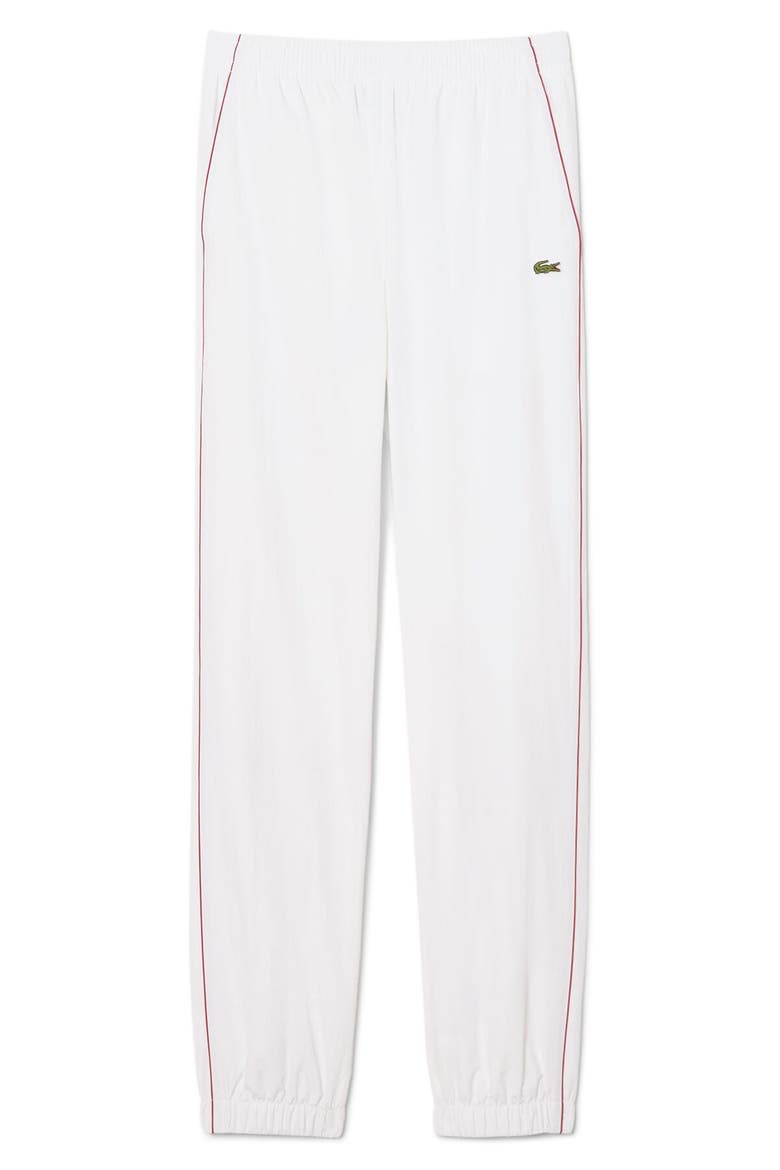Track Pants, Alternate, color, WHITE/ BORDEAUX