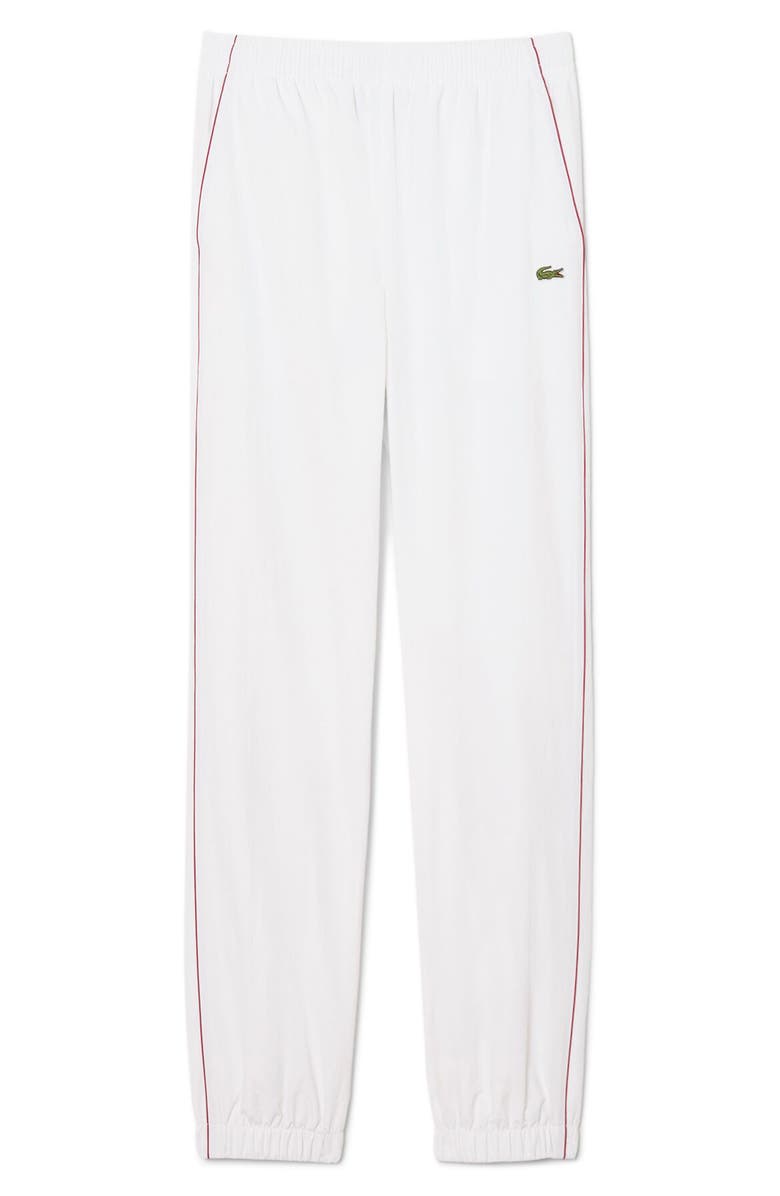 Lacoste Track Pants, Alternate, color, White/ Bordeaux