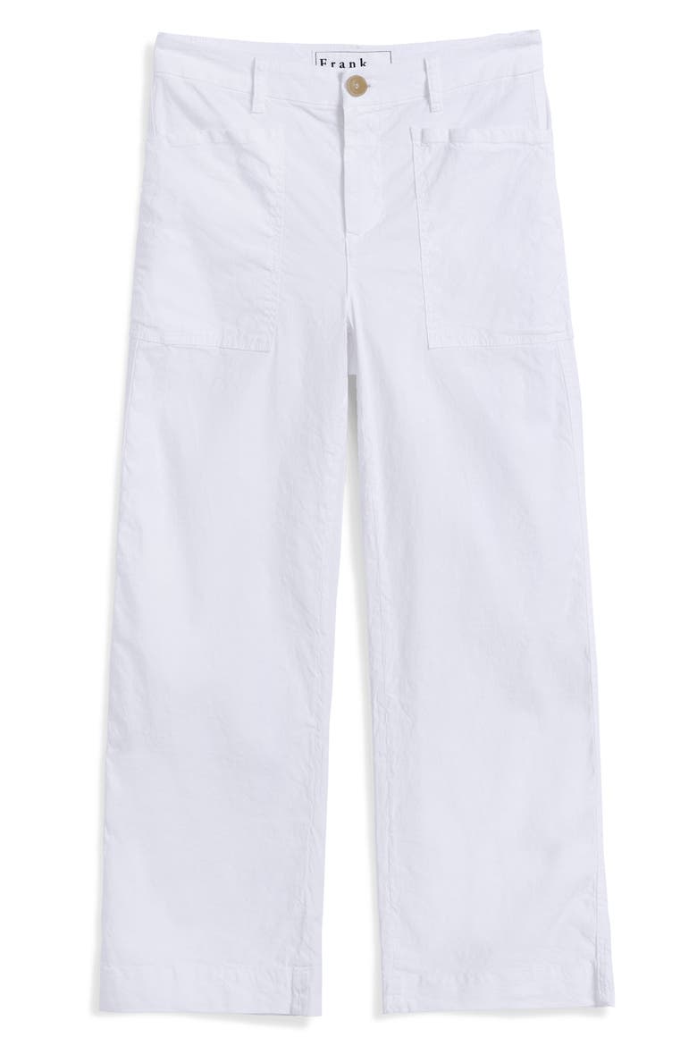 Wide Leg Pants, Alternate, color, WHITE PREFORMANCE LINEN