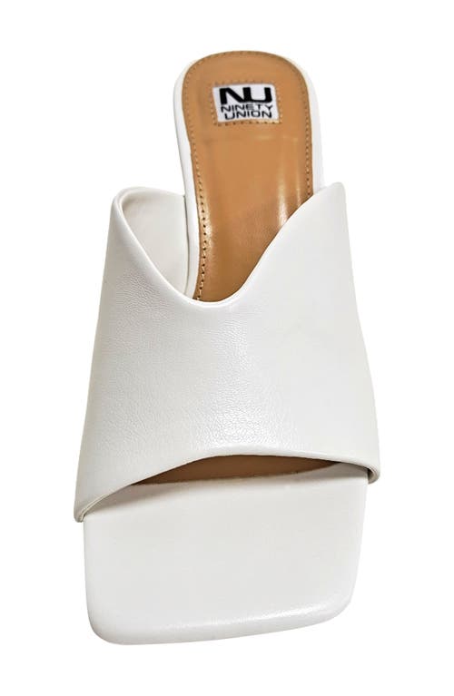 Ninety Union Gypsy Square Toe Mule In White