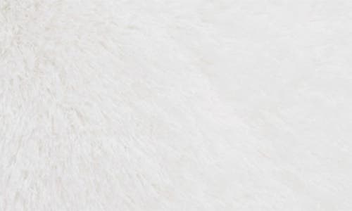 Juicy Couture Alexus Ultraplush Faux Fur Pillow In White