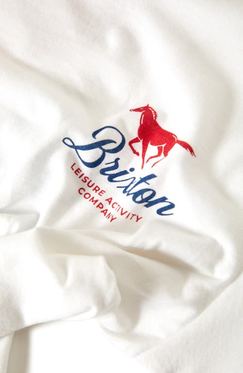 Brixton Leisure Activity Cotton Graphic Ringer T-shirt In White