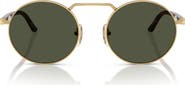 Persol 53mm Polarized Round Sunglasses