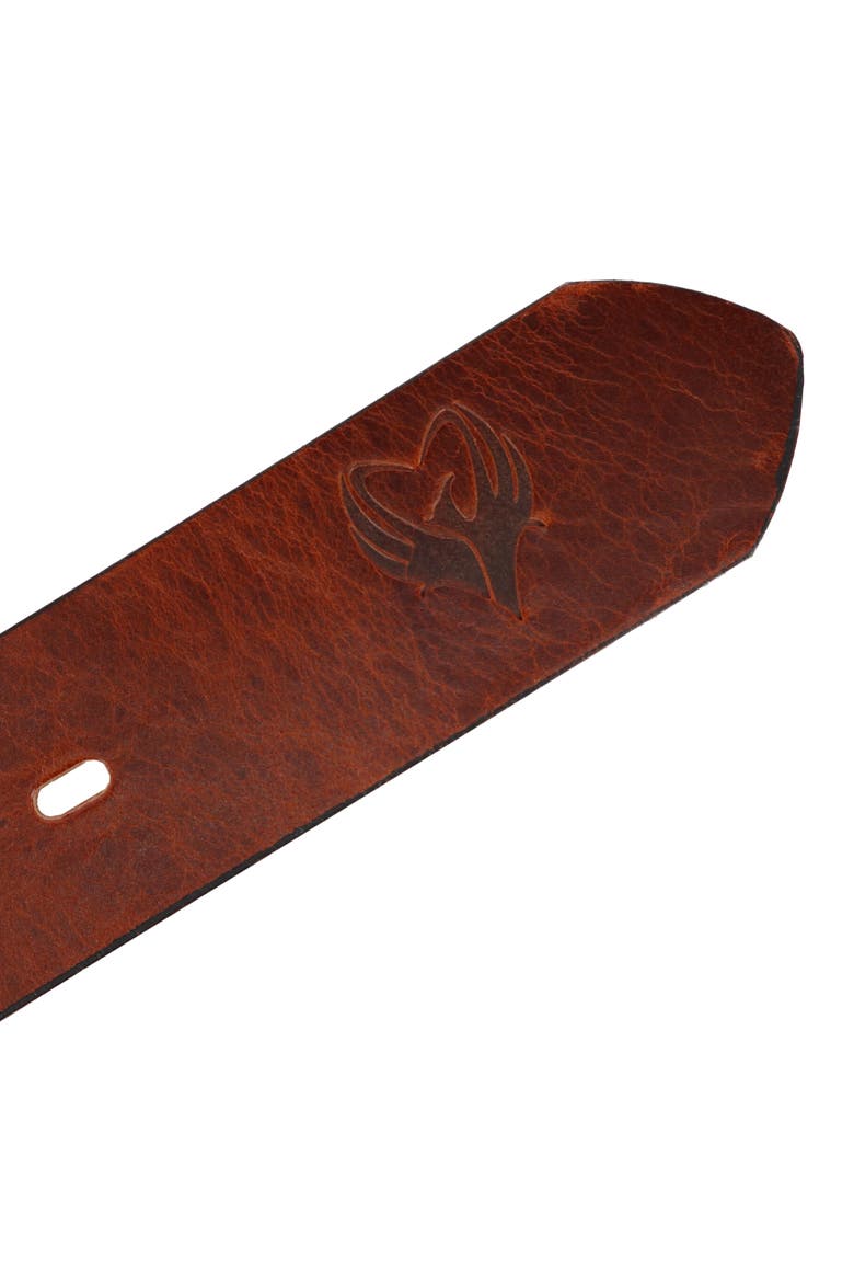 Men's Removable Buckle Bridle Belt with Phoenix, Alternate, color, Brown