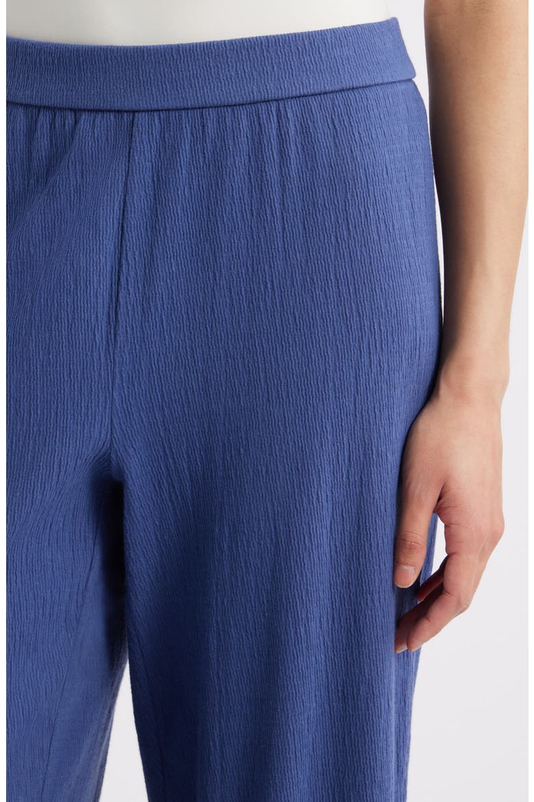 Jersey Ankle Wide Leg Pants, Alternate, color, BLUET