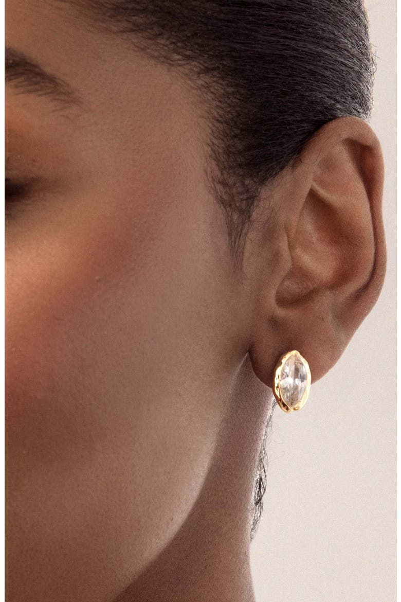 Crystal Luxe Mini Stud Earrings, Alternate, color, GOLD