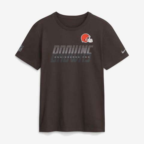 Men's Nike Brown Cleveland Browns Sideline Dri-FIT T-Shirt