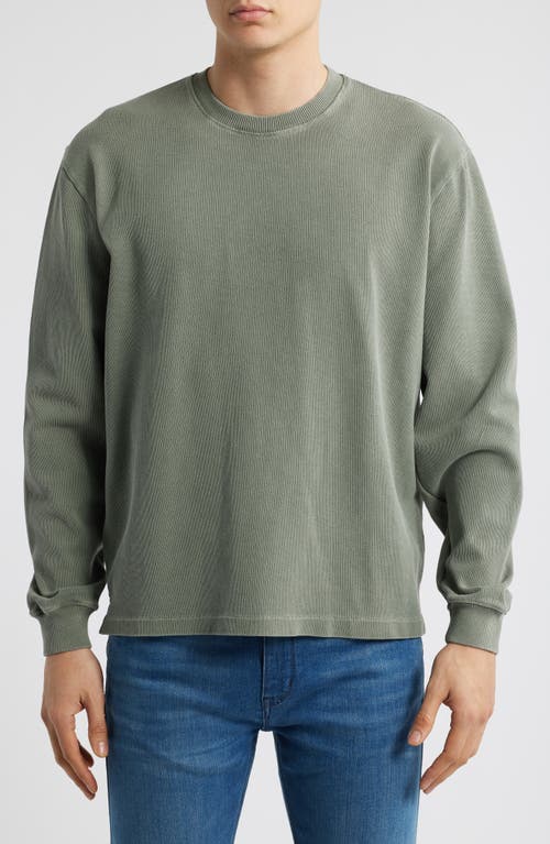 Alex Crane Caza Rib Organic Cotton Sweatshirt In Jade