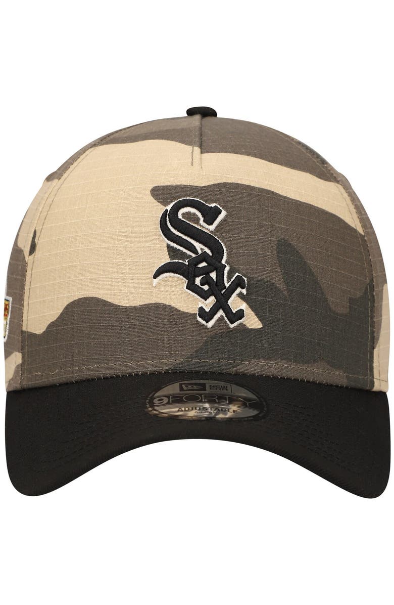 New Era Men's New Era Chicago White Sox Camo Crown A-Frame 9FORTY Adjustable Hat, Alternate, color, Camo