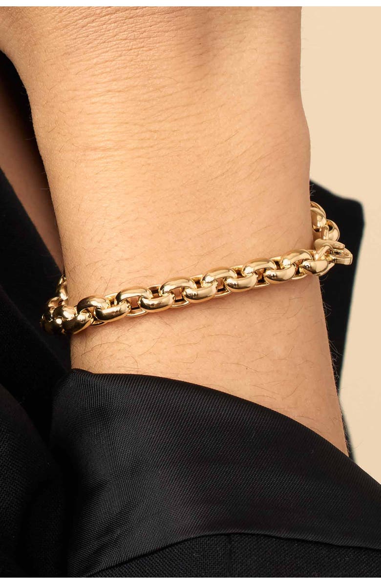 Oradina 14K Yellow Gold Penthouse Bracelet, Alternate, color, Yellow Gold