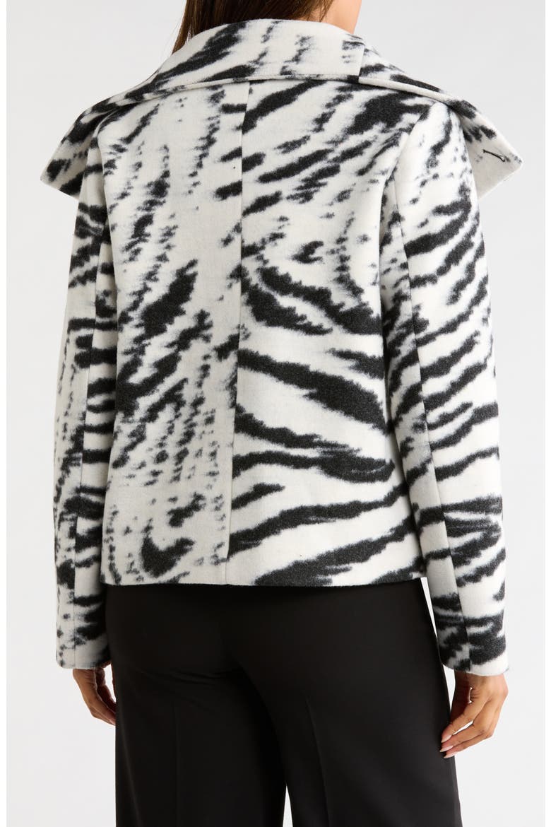 Bengal Short Jacket, Alternate, color, BLACK / WHITE