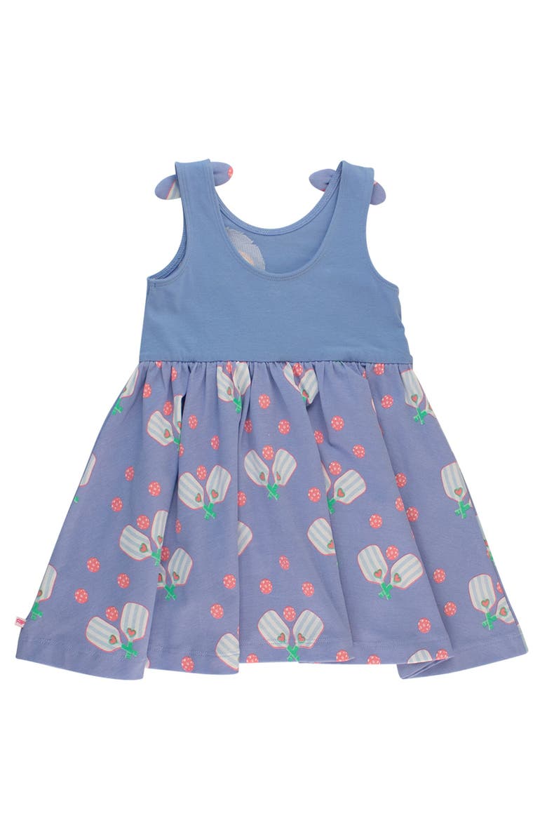 RuffleButts Tie Shoulder Twirl Dress, Alternate, color, Pickleball Playtime