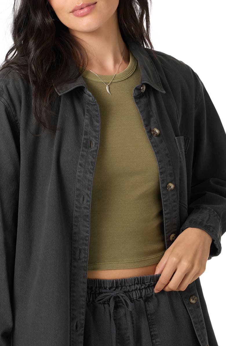 O'Neill Sevie Shacket, Alternate, color, Washed Black