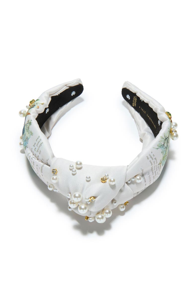 Lele Sadoughi The Nursery Alice Knotted Headband, Main, color, Ivory