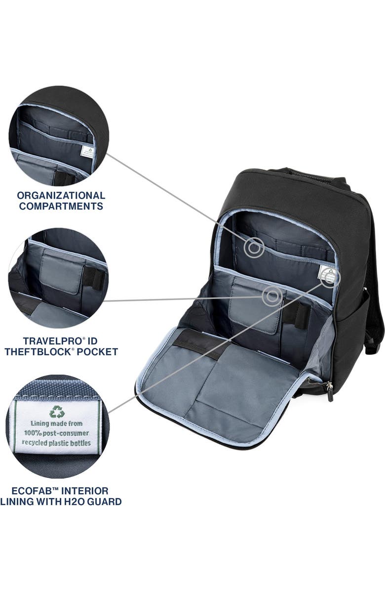 TRAVELPRO Platinum Elite Laptop Travel Backpack, Alternate, color, Black