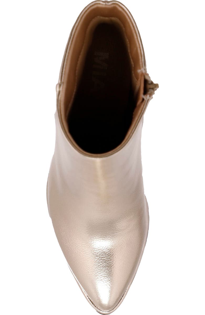 MIA Domina Pointed Toe Bootie, Alternate, color, Gold